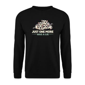 Sugar Glider Mom Exotischer Haustierliebhaber - Unisex Pullover - Schwarz - Vorne - Alina (178cm) & Michal (187cm)