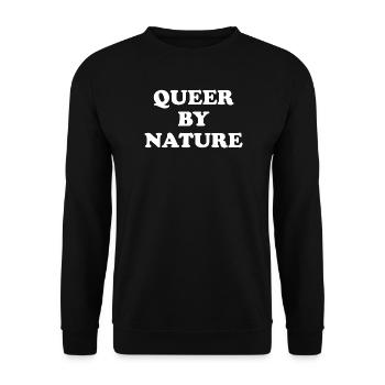 Queer par nature - Sweat-shirt Unisexe - noir - Devant - Alina (178cm) & Michal (187cm)