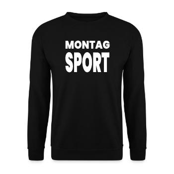 Sport - Unisex Pullover - Schwarz - Vorne - Alina (178cm) & Michal (187cm)