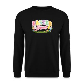 Chasse aux œufs de l’escouade de Pâques - Sweat-shirt Unisexe - noir - Devant - Alina (178cm) & Michal (187cm)