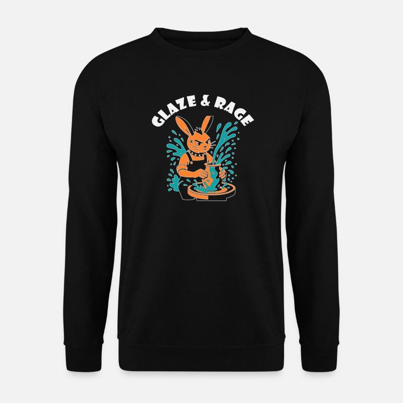 Glaze & Rage - Punk Bunny - Unisex Sweatshirt - black