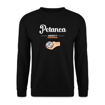 Petanque Addict Spanien - Unisex Pullover - Schwarz - Vorne - Alina (178cm) & Michal (187cm)