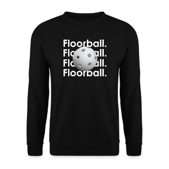 Floorball Graphic - Sweat-shirt Unisexe - noir - Devant - Alina (178cm) & Michal (187cm)