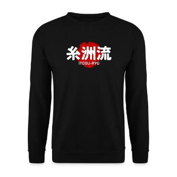 Itosu Ryu Karate Kampfsport GYM Japanisches Kanji - Unisex Pullover - Schwarz - Vorne - Alina (178cm) & Michal (187cm)