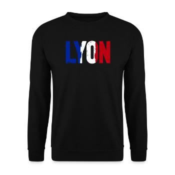 Lyon Frankreich - Unisex Pullover - Schwarz - Vorne - Alina (178cm) & Michal (187cm)