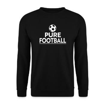 Pure football - Unisex Sweatshirt - black - Front - Alina (178cm) & Michal (187cm)