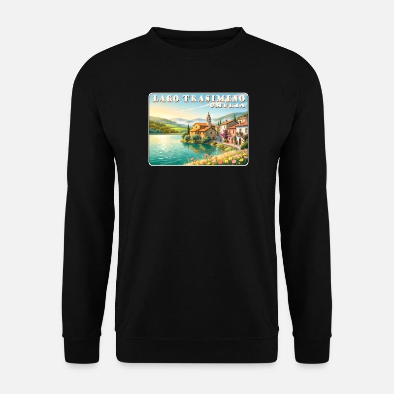 Lago Trasimeno - Unisex Pullover - Schwarz