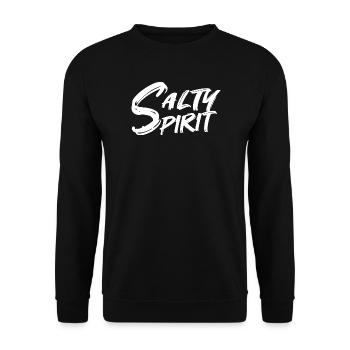 Salty Spirit Funny Sarcastic Quote Sarcasm Humor - Sweat-shirt Unisexe - noir - Devant - Alina (178cm) & Michal (187cm)