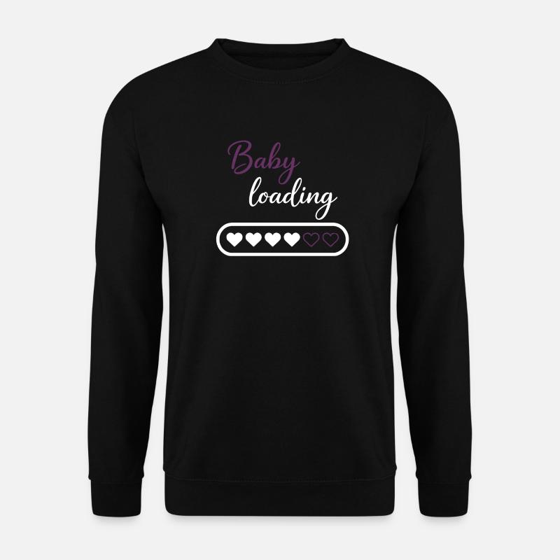 Baby Loading Heart Progress - Unisex Sweatshirt - black