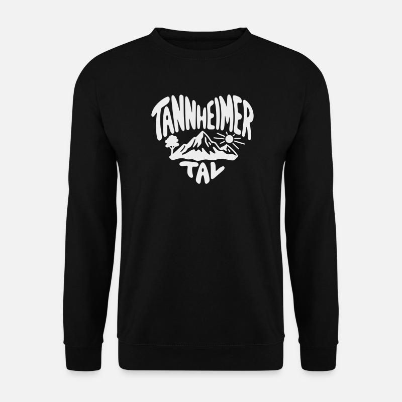 Tannheimer Tal Berglandschaft - Unisex Pullover - Schwarz