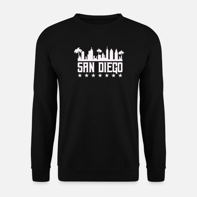 San Diego Skyline Palm Vista - Unisex sweater - sort
