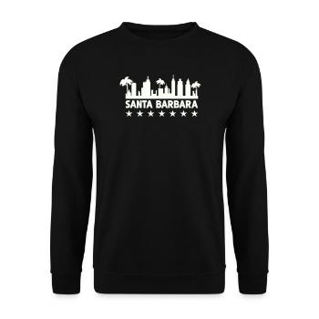 Silhouette côtière de Santa Barbara - Sweat-shirt Unisexe - noir - Devant - Alina (178cm) & Michal (187cm)