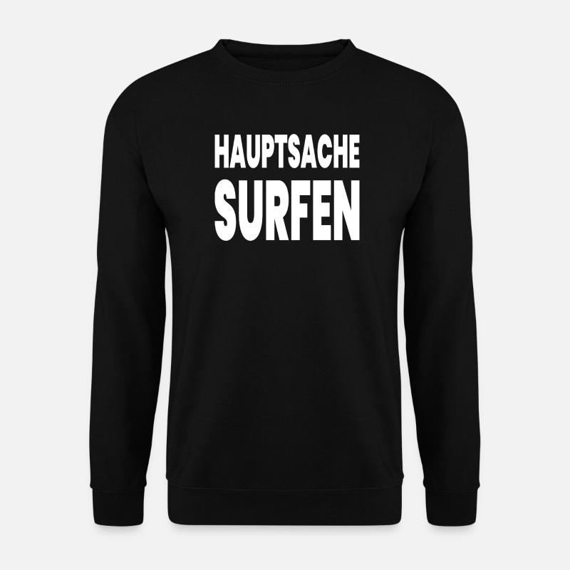 Surfen - Unisex Pullover - Schwarz