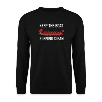 Dragon Boat Club Paddler Team Dragon Boat Gift - Unisex Sweatshirt - black - Front - Alina (178cm) & Michal (187cm)