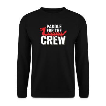 Dragon Boat Club Paddler Team Dragon Boat Gift - Unisex Sweatshirt - black - Front - Alina (178cm) & Michal (187cm)