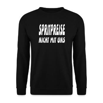 Benzin - Unisex Pullover - Schwarz - Vorne - Alina (178cm) & Michal (187cm)