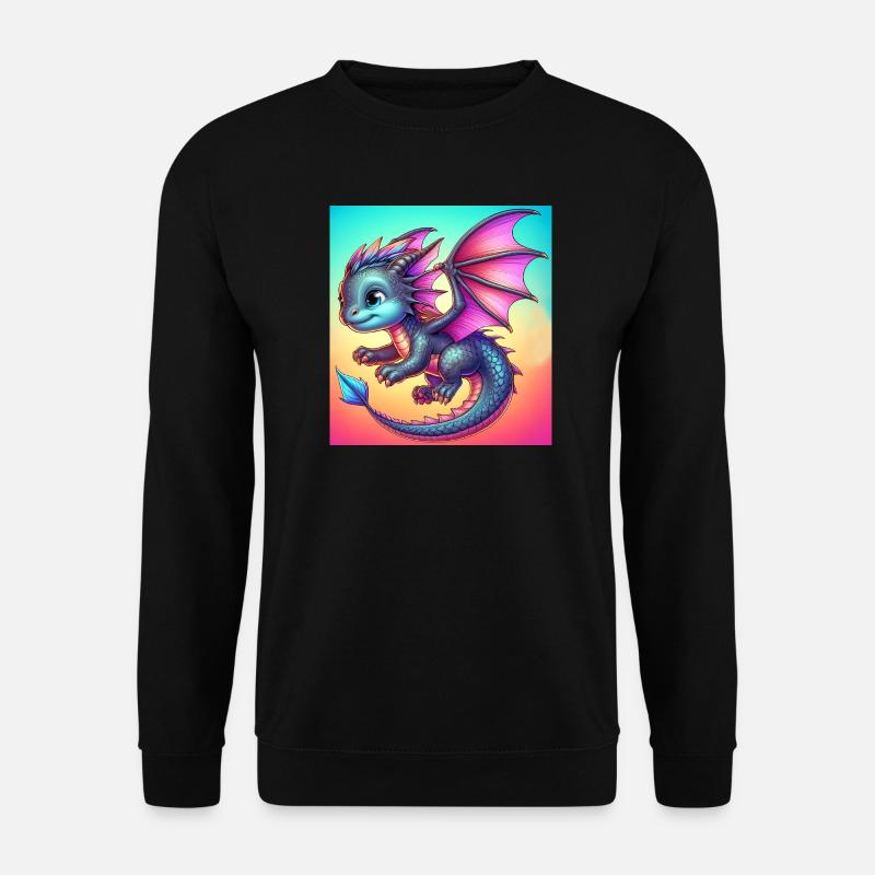 Drache - Unisex Pullover - Schwarz