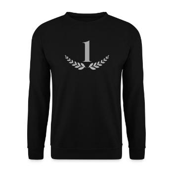 1 - Unisex Pullover - Schwarz - Vorne - Alina (178cm) & Michal (187cm)