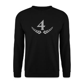 4 - Unisex Sweatshirt - black - Front - Alina (178cm) & Michal (187cm)