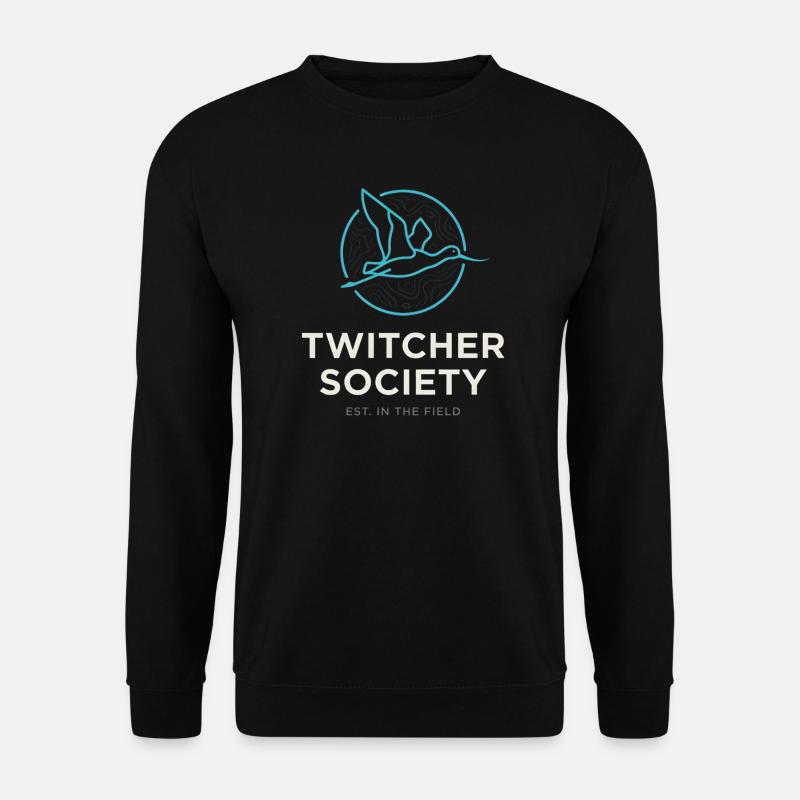 Twitcher Society Birdwatching Avocet Birding - Unisex Sweatshirt - black
