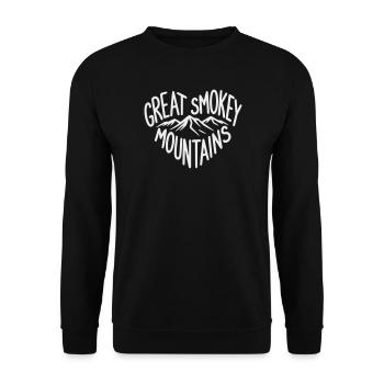 Great Smoky Mountains Herz - Unisex Pullover - Schwarz - Vorne - Alina (178cm) & Michal (187cm)