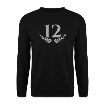 12 - Unisex Sweatshirt - black - Front - Alina (178cm) & Michal (187cm)