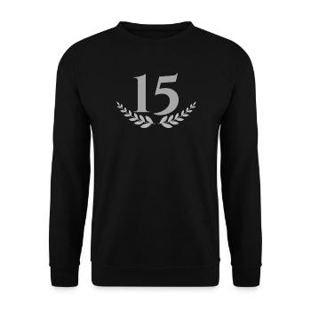 15 - Unisex Sweatshirt - black - Front - Alina (178cm) & Michal (187cm)