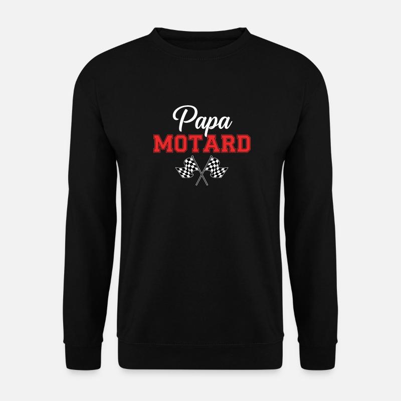 Biker-Geschenkidee PAPA BIKER - Unisex Pullover - Schwarz