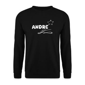 Gift for Andre - Unisex Sweatshirt - black - Front - Alina (178cm) & Michal (187cm)