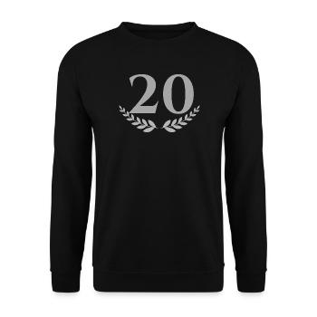 20 - Unisex Sweatshirt - black - Front - Alina (178cm) & Michal (187cm)
