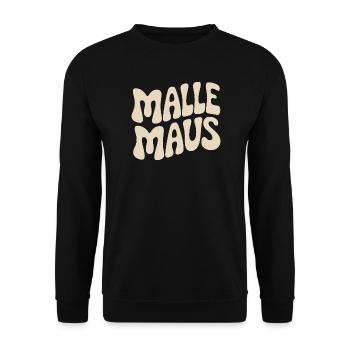 Mallemaus JGA Frauen Mallorca Fan Party Malle Maus - Unisex Pullover - Schwarz - Vorne - Alina (178cm) & Michal (187cm)