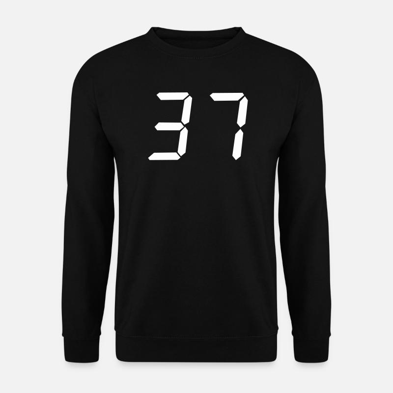 digitale_zahl_37- - Unisex Sweatshirt - black