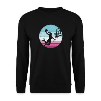 Basketball Girls Basketball Women - Unisex Sweatshirt - black - Front - Alina (178cm) & Michal (187cm)