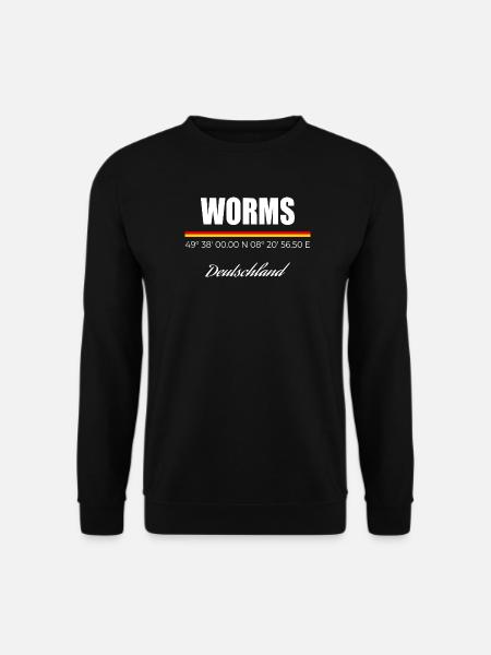 Worms - Unisex Pullover - Schwarz