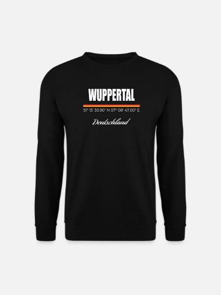 Wuppertal - Unisex Pullover - Schwarz