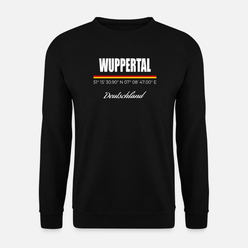 Wuppertal - Unisex Pullover - Schwarz