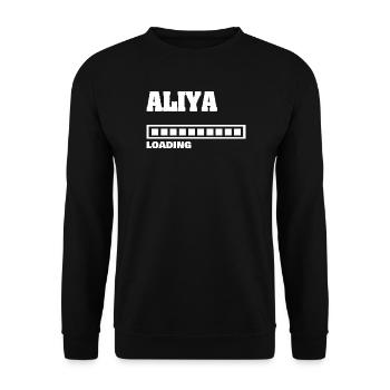 Birth Aliya - Unisex Sweatshirt - black - Front - Alina (178cm) & Michal (187cm)