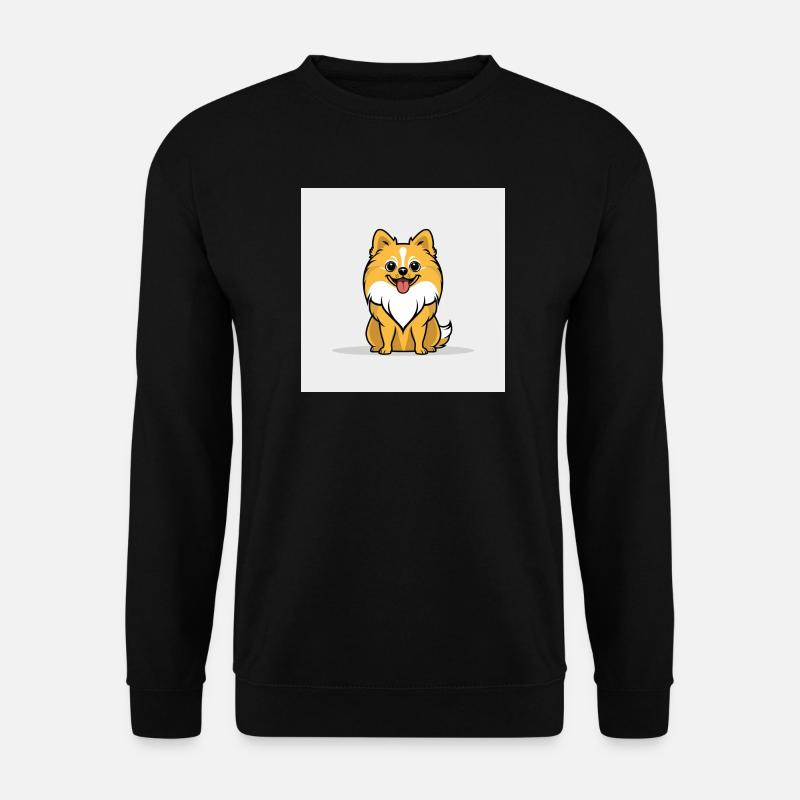 Kuscheliger Cartoon Hund - Unisex Pullover - Schwarz
