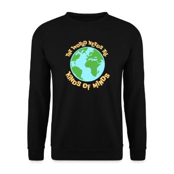 Le monde a besoin de toutes sortes d’esprits inspirants - Sweat-shirt Unisexe - noir - Devant - Alina (178cm) & Michal (187cm)