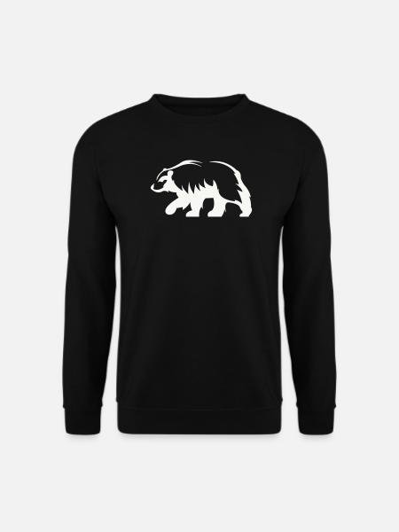 Silhouette d’ours - Sweat-shirt Unisexe - noir
