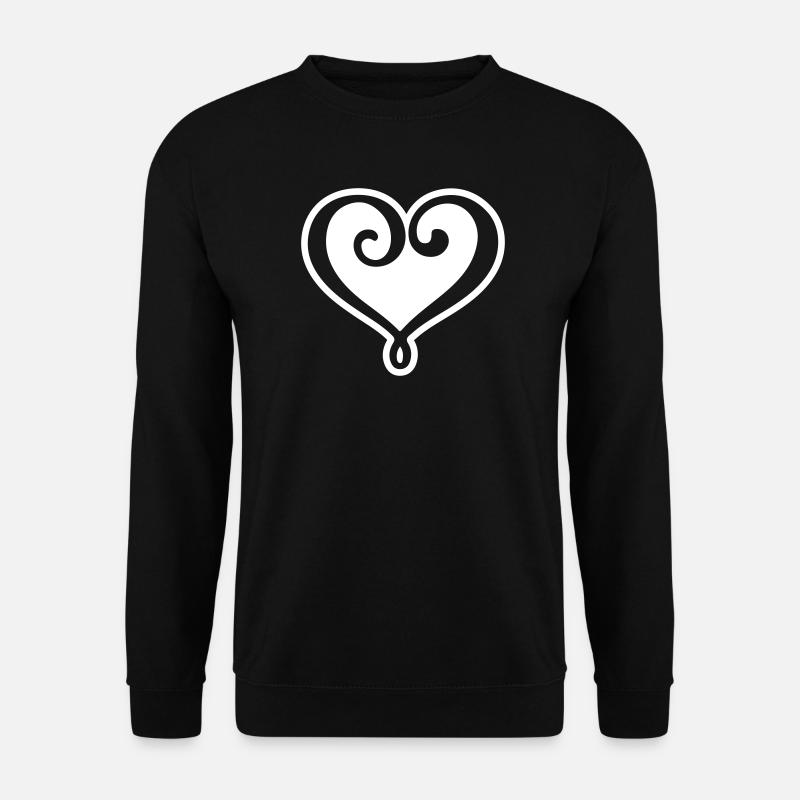Herz Symbol - Unisex Pullover - Schwarz