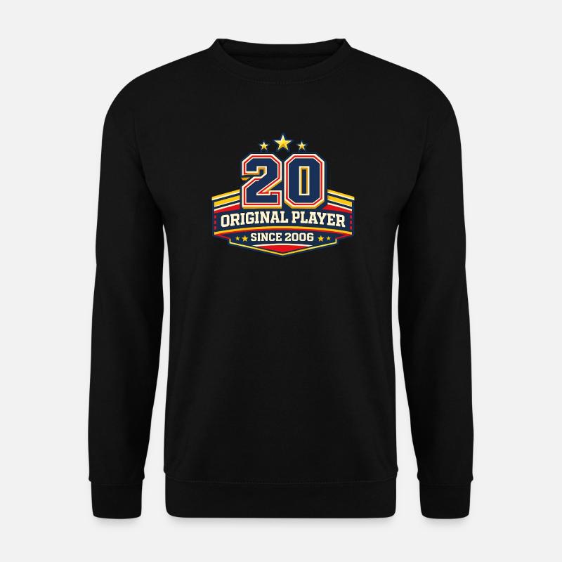 Original Player 20 Badge Retro - Unisex Sweatshirt - black