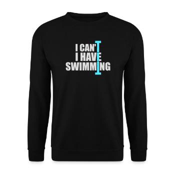 Je ne peux pas, j’ai une excuse de nageur drôle - Sweat-shirt Unisexe - noir - Devant - Alina (178cm) & Michal (187cm)
