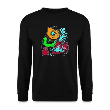 Master Chameleon Artisan  - Unisex Sweatshirt - black - Front - Alina (178cm) & Michal (187cm)