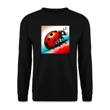 coccinelle - Sweat-shirt Unisexe - noir - Devant - Alina (178cm) & Michal (187cm)