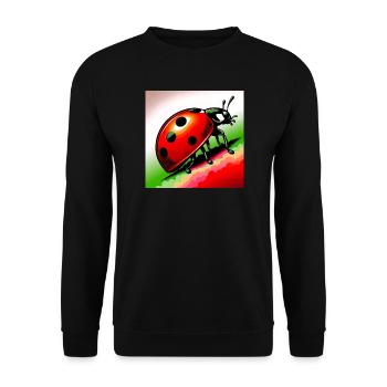 Marienkäfer - Unisex Pullover - Schwarz - Vorne - Alina (178cm) & Michal (187cm)