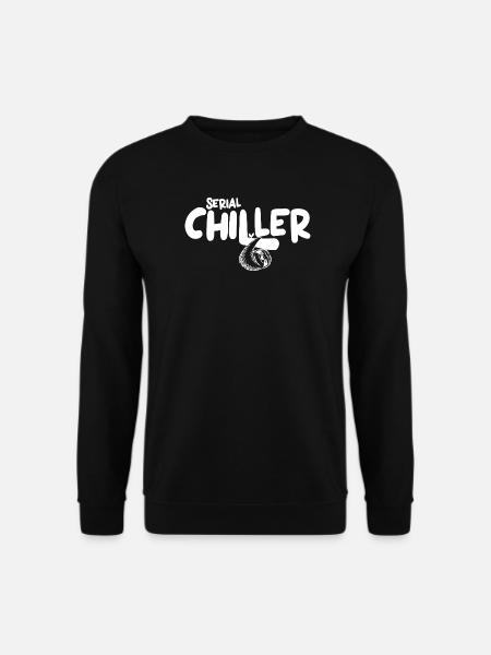 Süßes Lazy Vibes Tee – Geschenk Idee Serialchiller - Unisex Pullover - Schwarz