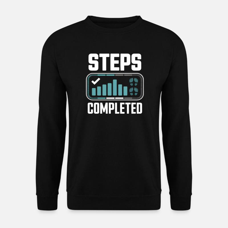 Steps Completed 10000 Schritte - Unisex Sweatshirt - black