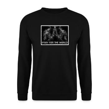 Priez pour le monde - Sweat-shirt Unisexe - noir - Devant - Alina (178cm) & Michal (187cm)