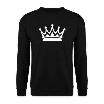 Symbole de la couronne - Sweat-shirt Unisexe - noir - Devant - Alina (178cm) & Michal (187cm)